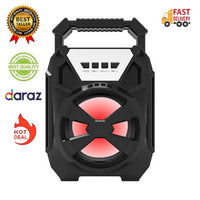Portable Bass Speaker Bluetooth TF/USB/AUX/led Flashing Lights