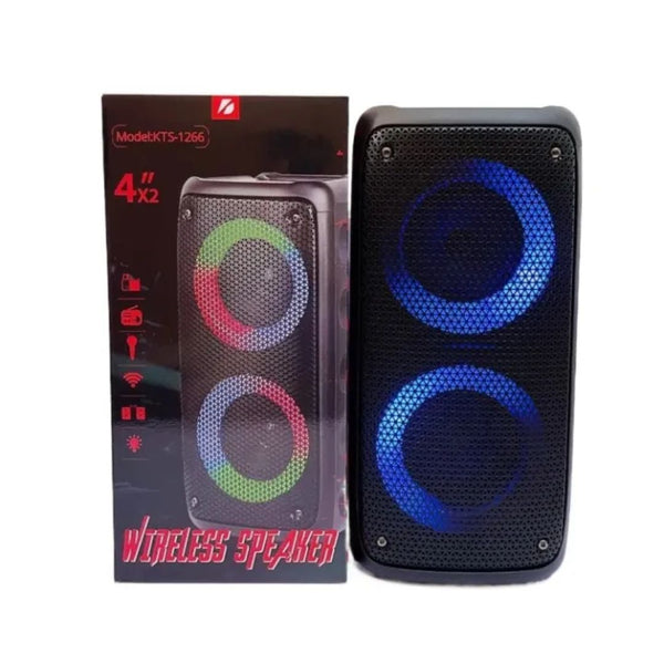 Kts-1266 8" Portable Wireless Bluetooth Karaoke Outdoor RGB Party Speaker