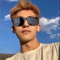 Men's Premium Geometric Square Fashion Glasses - High-Definition Lens for