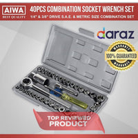 Aiwa 40 PC Tool Kit Set and Socket Wrench