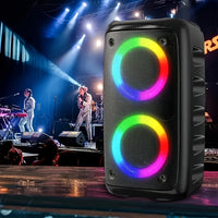 Hy3317 High-Power Wireless Speaker with a Subwoofer - Stylish Black