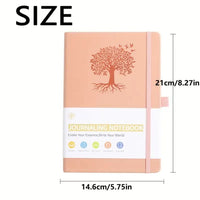 Elastic Strap Journal Notebook Office Work Planner Faux Leather Solid Color