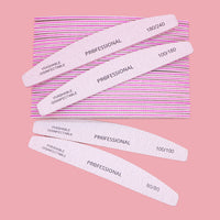 10pcs Professional Nail File Buffer for Home and Salon Manicures - Smooth
