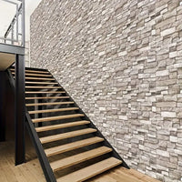 5pcs 3d Wall Stickers Wallpaper Foam Soft Tiles, Bedroom Faux Brick