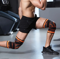 Knee Support Pads Double Strap, Quick-Drying Elastic Knit for Sports