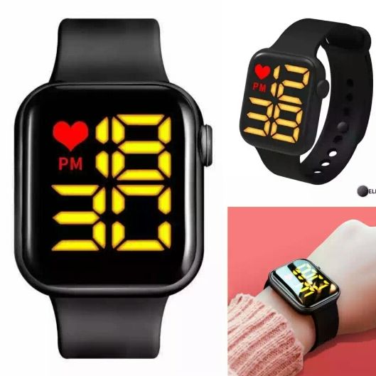 Fashionable Luxury Silicone Band LED Digital Sports Belt Band Watch for