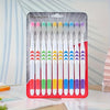 Set of 10 Kids Soft-Bristled Toothbrushes, Made with Bamboo Charcoal Nano