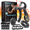 5pcs/set Hand Gripper Gym Fitness Hand Grip Ball Kit Power Finger Forearm
