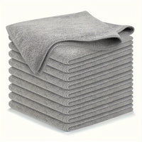 5pcs Kitchen Towel, Ultra-fine Fiber Light Gray Cleaning Cloth Set