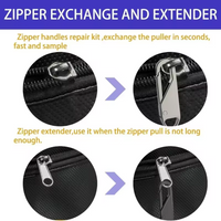 4pcs Multicolor Universal Activity Zipper Pull Heads - Durable Metal Lock
