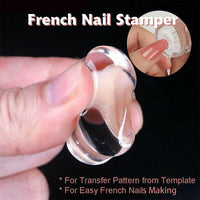 Transparent Silicone Nail Art Tools, Steel Plate Template, Rotation , Nail