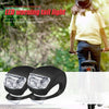 2pcs White LED Light Waterproof Blinker Bicycle Head Front Lights Cycling