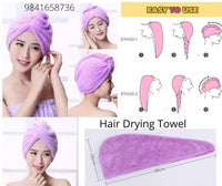 Microfiber Hair Wrap Towel Drying Bath Spa Head Cap Turban Twist Dry Shower