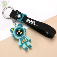 Lightning Bear Keychain Fashion Cartoon Cute Astronaut Bear Doll Bag Pendant