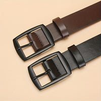 1pc of Stylish PU Leather Belt for Men, Featuring a Simple and Vintage
