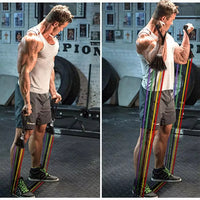 Pull Rope 11pcs Pull Rope Fitness Exercises Resistance Bands with Handle Set