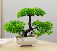 Artificial Plants Bonsai Small Tree Pot Plant Flowers Potted Ornaments for