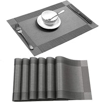 Food Mat Rectangle Placemat Restaurant Washable PVC Durable Dining Table