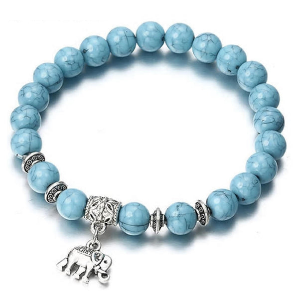 Blue Beaded Bracelet