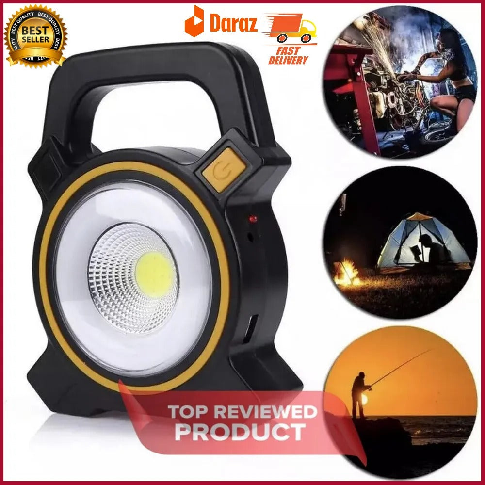 Solar Light Camping Lamp COB Emergency Lights 60w Floodlight