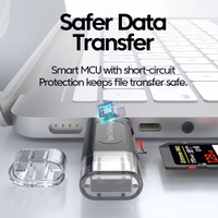 Universal 4-in-1 Otg Card Reader with Type-C & USB Ports - High-Speed Data