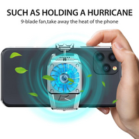 Mini Cooling Fans for Mobile Phone Silent Cooler Cell Phone Gaming Radiator