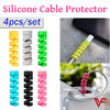 4pcs Set Spiral Cable Protector Silicone Data Line for All USB Charging Cable