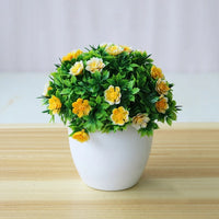 Modern Artificial Flower Potted Plants Decorative with Pot Garden Home