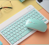 Ultra-slim Wireless Keyboard and Mouse Set, Portable BT Keyboard and Mouse