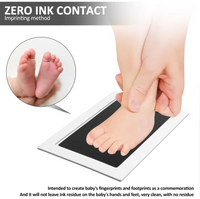 Baby Footprint Set Safe Non-Toxic Handprint Paw Print Infant Souvenirs