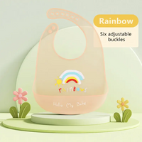 Durable Silicone Bib for Babies Cute Unisex Designs, Lightweight with Secure