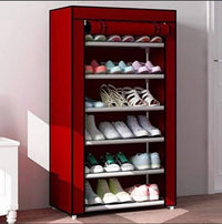 6-layer Simple Shoe Rack Cabinet Nonwoven Dustproof Hallway Shoes Storage