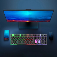 Bajeal K35 Colorful Rainbow Backlight Ergonomic USB Wire Waterproof RGB