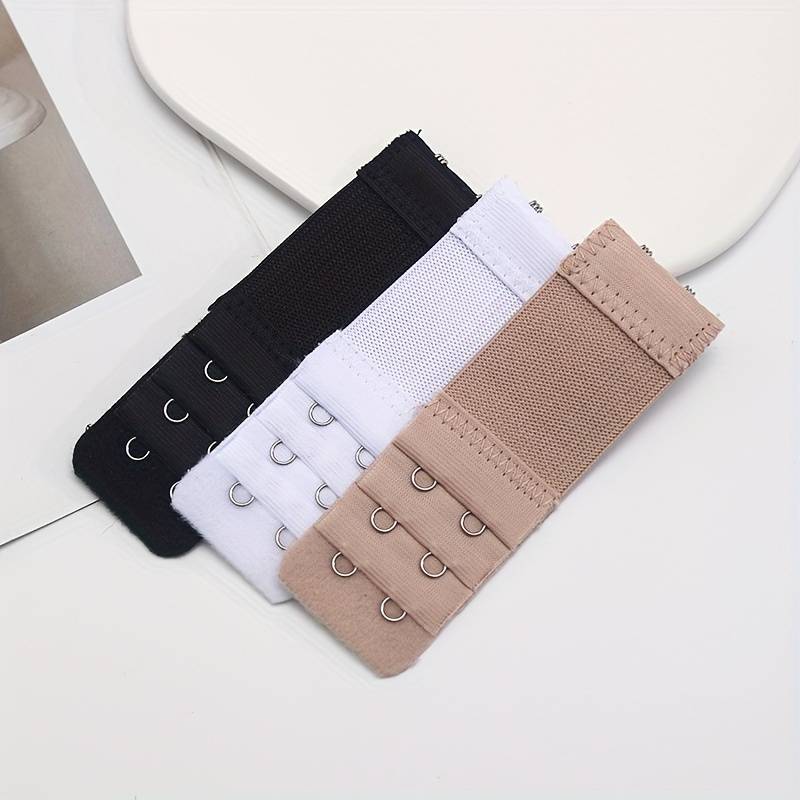 3pcs 2 Hooks Bra Strap Extenders, Comfortable Adjustable Bra Band for