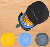 Air Fryer Tray Oven Baking Tray Fried Basket Mat AirFryer Silicone Pot Round
