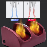 Electric Foot Massager Shiatsu Kneading Deep Tissue Relax Heated Roller Calf