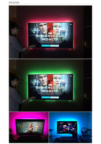 10m/5m USB LED Light Strip Background Lighting RGB Backlight Remote