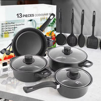 Non-stick Pots and Pans Set 13-Pieces Kitchen Utensil Set Kitchen Cookware