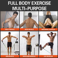 Resistance Bands Set with Handle (11pcs) - Workout Bands with 5 Stackable