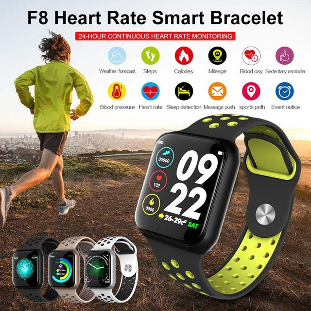 F8 Smart Watch - 1.3 Inch Full Touch Color Screen Bluetooth IP67 Waterproof