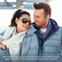 Hifi Wired In-Ear Headphones with Volume Control, USB Type C & 3.5mm