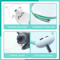 Laserlight Cat Collar, the Ultimate Feline Playtime Accessory for Endless