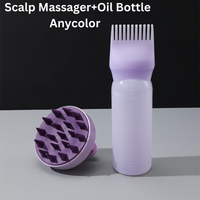 Silicone Scalp Massager & Shampoo Brush - Fragrance-Free, Battery-Free Hair