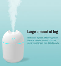 250ml USB Mini Aromatherapy Humidifier with LED Lamp