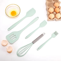 5pcs/set Kitchen Resistant Silicone Cream Spatula Mixing Batter Scraper
