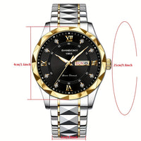 Top Brand Luxury Man Wristwatch Waterproof Luminous Date Week Men Watches
