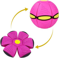Magic Flying Saucer Ball Ufo Flat Throw Disc Ball with LED Light Toy Outdoor