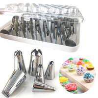 52 Pcs Icing Nozzle Piping Tips Set Cake Frosting Decorating Nozzles Sugar