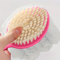 Multi-color Bath Artifact Long Handle Soft Hair Japanese Bath Brush