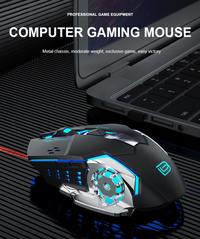 Bajeal G8 Gaming Mouse Dpi Adjustable LED RGB Wired USB 3200dpi Mouse